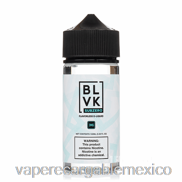 Vaporizador Recargable Sub Zero - Blvk - 100ml 3mg